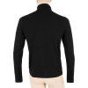 Pánská mikina SENSOR Merino upper černá zip (Velikost S, Barva černá)