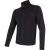 Pánská mikina SENSOR Merino upper černá zip (Velikost S, Barva černá)