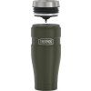 termohrnek s vodetesnym uzaverem army green