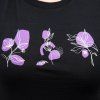 Dámské merino triko SENSOR Merino Air Bloom černé (Velikost M, Barva černá)