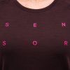 Dámské merino triko SENSOR Merino Blend Typo červené (Velikost S, Barva červená)