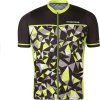 Pánský cyklistický dres PROGRESS Represent černá/limetka (Velikost M)
