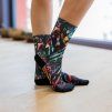 Ponožky ELEVEN Nina Euphoria Black (Velikost L-XL (42 - 45))