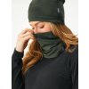 Dámský nákrčník UNUO z teplákoviny Basic, Tm. Khaki (Velikost Dámská)
