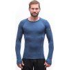 Pánské merino triko SENSOR Bold modré (Velikost XL, Barva modrá)