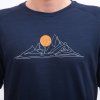 Pánské merino triko SENSOR Blend Moon modré (Velikost M, Barva modrá)
