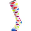 Kompresní podkolenky ELEVEN Dots Color White (Velikost S (36-39))