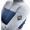 Dámské triko dlouhý rukáv SENSOR Merino Bold cool blue/cool gray (Velikost XL, Barva modrá)