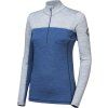 Dámské triko dlouhý rukáv SENSOR Merino Bold cool blue/cool gray (Velikost XL, Barva modrá)