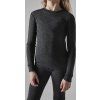 Dětský termo set CRAFT CORE Wool Merino Junior - černá (Velikost 74)