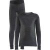 Dětský termo set CRAFT CORE Wool Merino Junior - černá (Velikost 74)
