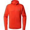 Pánská technická mikina Haglöfs L.I.M Mid Multi Hood - červená (Velikost S)