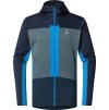 Pánská technická mikina Haglöfs ROC Flash Mid Hood - modrá (Velikost S)