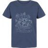 Dětské bavlněné triko HUSKY Tee Mushroom K modré (Velikost 140)