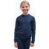 Juniorské merino triko SENSOR Df Logo Up deep blue (Barva modrá, Velikost 160)