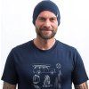 Unisex merino čepice SENSOR Active deep blue (Velikost L, Barva modrá)