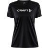 Dámské funkční triko CRAFT CORE Essence Logo - černá (Velikost XS)