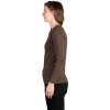 Dámské bavlněné triko NORTHFINDER Carleigh hnědé (VELIKOST L)