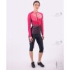 Dámský cyklodres s dlouhým rukávem KLIMATEX Elyn růžová (Velikost 2XL)