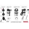 Cestovní hrnek PRIMUS Mika Wide Insulated 0,5L Alpine Frost - bílo-šedá (Velikost 0,5L)