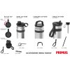 Cestovní hrnek PRIMUS Mika Wide Insulated 0,35L Alpine Frost - bílo-šedá (Velikost 0,35L)