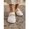 Barefoot mokasíny BE LENKA Divella bílá (Velikost 36)