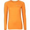 Dámské merino triko PROGRESS MA NDRZ 125 s dlouhým rukávem - oranžová (Velikost S)