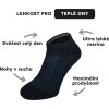 Letní ponožky merino NORTHMAN Gobi 4-pack černá (Velikost 42-44)
