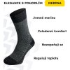 Merino ponožky NORTHMAN Hamar tmavě šedé (Velikost 42-44)