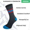 Merino ponožky NORTHMAN Larvik šedomoré (Velikost 42-44)