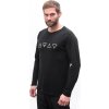 Pánské merino triko SENSOR Merino Blend Elements černé (Velikost S, Barva černá)