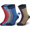Mercerized ponožky NORTHMAN Muro 5+2 packs barevný mix (Velikost 42-44)