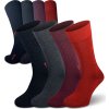 Ponožky NORTHMAN Lucca Mercerized 4-pack červený mix (Velikost 42-44)