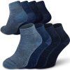 Merino ponožky NORTHMAN Jonas 4-pack modrý mix (Velikost 42-44)
