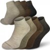 Merino ponožky NORTHMAN Jonas 4-pack hnědý mix (Velikost 42-44)