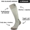 Merino ponožky NORTHMAN Hunting šedé (Velikost 42-44)