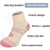 Zimní merino ponožky NORTHMAN Arctic Home 2-pack růžové (Velikost 42-44)