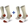 Merino ponožky NORTHMAN Narvik 2-pack béžová (Velikost 42-44)