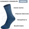 Merino ponožky NORTHMAN Dino 4-pack modrý mix (Velikost 42-44)