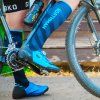 Kompresní ponožky NORTHMAN Compress High Elite modré (Velikost 42-47)