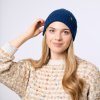 Merino beanie NORTHMAN 2:2 tmavě modrá (Barva Tmavě modrá)