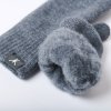 Zimní merino palčáky Baldur světle šedé (Velikost L/XL)