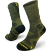 Turistické merino ponožky NORTHMAN Svarog tmavě zelené (Velikost 42-44)