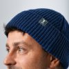 Merino beanie NORTHMAN 1:1 tmavě modrá (Barva Tmavě modrá)