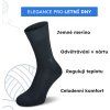 Letní merino ponožky NORTHMAN Gunnar 5+2 černé (Velikost 42-44)
