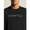 Pánské funkční triko CRAFT Essence Logo 2 pánské - černá (Velikost XS)
