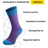 Ponožky merino NORTHMAN Hamar 4-pack fialová (Velikost 42-44)