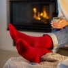 Ponožky merino NORTHMAN Hamar 4-pack červené (Velikost 42-44)