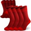Ponožky merino NORTHMAN Hamar 4-pack červené (Velikost 42-44)