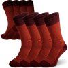 Ponožky merino NORTHMAN Hamar 4-pack vínová (Velikost 42-44)